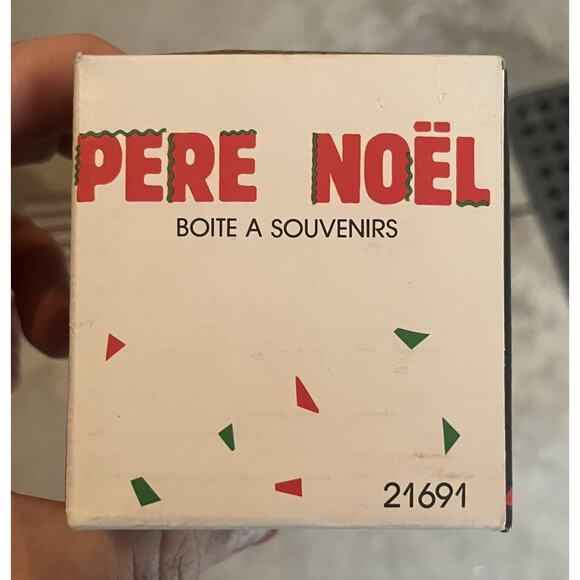 VTG New! Santa Ceramic Trinket Box Keepsake Dish Candy Christmas Hallmark? - Picture 4 of 5